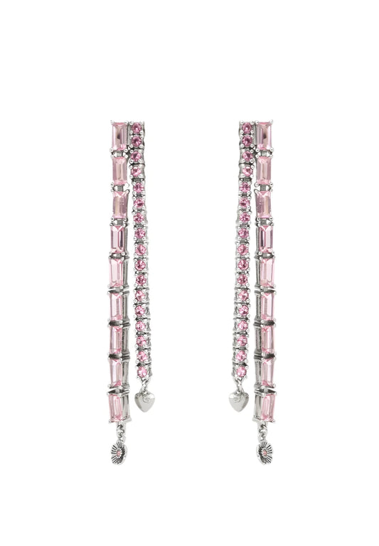 COACH SIGNATURE TENNIS - Earrings - dark pink