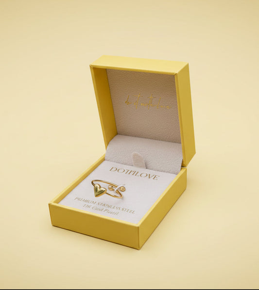 Dotti Love Heart Ring Gold