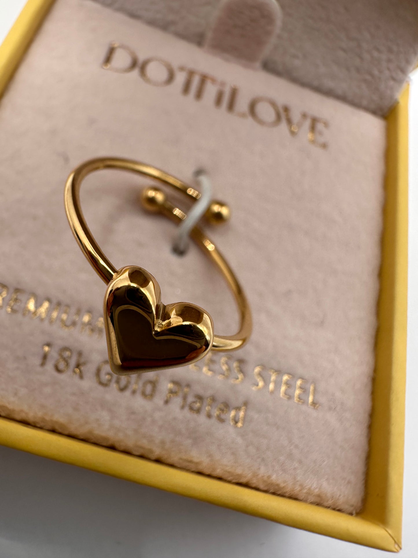Dotti Love Heart Ring Gold