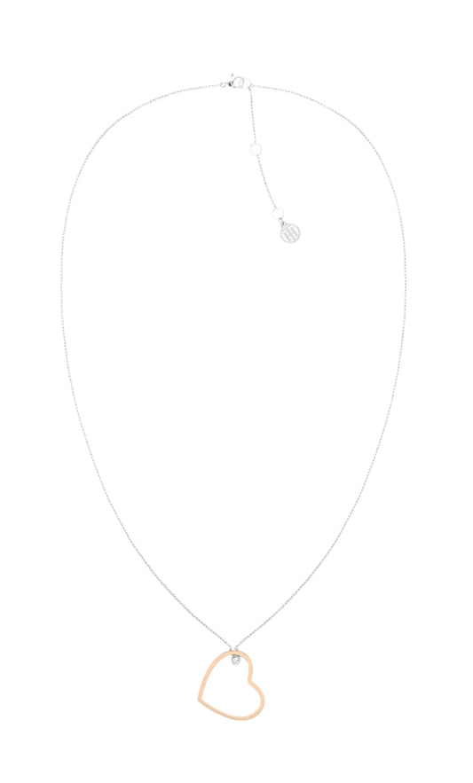Tommy Hilfiger CG WITH CRYSTALS - Necklace- Rosegold